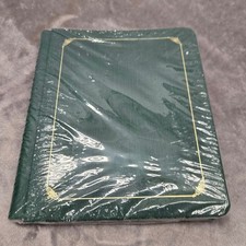 Creative Memories Green Scrapbook Gold Foil Border Post Bound Photo Album NEW