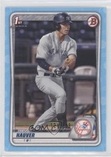 2020 Bowman Draft Sky Blue Border 124/499 Trevor Hauver #BD-113 00jz
