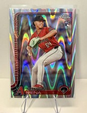 2025 Topps Chrome - Cristian Mena #102 RayWave Refractor (RC)
