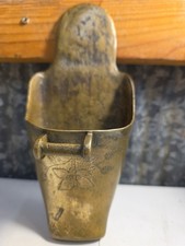 Antique Brass Conquistador Style Stirrup, Hand Etched, 19th Century Spanish
