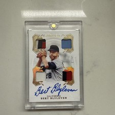 2020 Panini Flawless - Quad Patch Signatures Bert Blyleven #QPS-BB Gold 8/10 