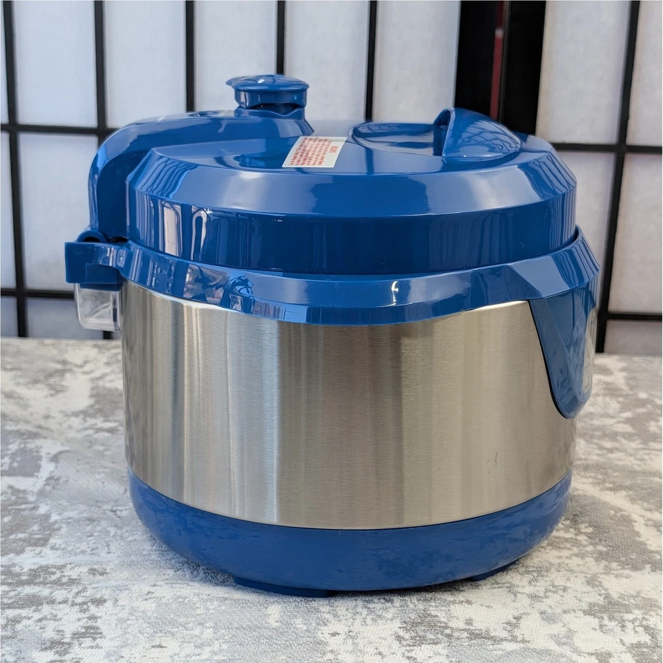 Cooks Essentials Electric 2 Quart Pressure Cooker Blue Model 921 922 925 928 - Image 3 of 4