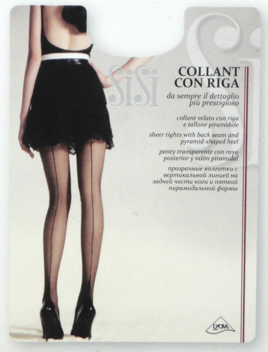 COLLANT VELATO SISI CON RIGA POSTERIORE E TALLONE PIRAMIDALE art