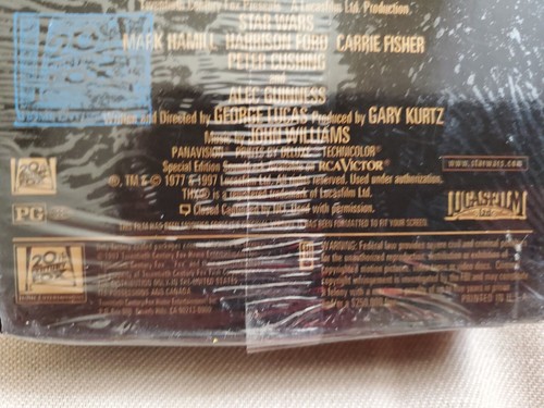 Star Wars (VHS, 1997, Special Edition) Mark Hamill, Harrison Ford - Sealed - Imagen 5 de 11