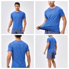 Men Quick Dry Sports T-Shirt Fitness Running Training Breathable Summer Tops
