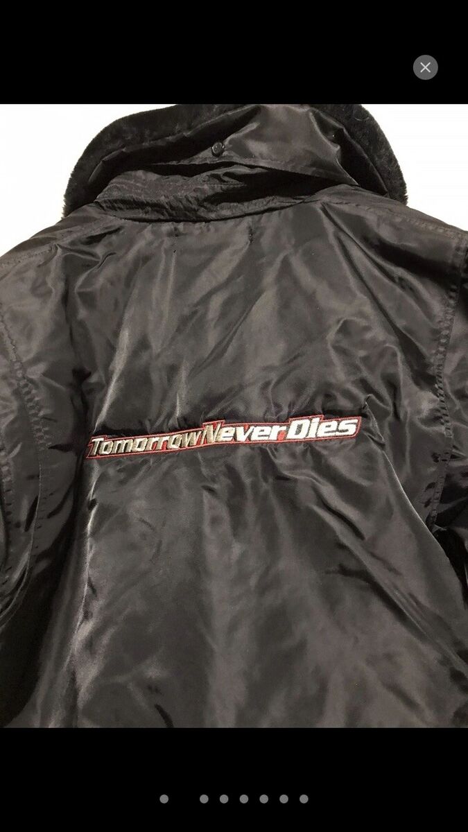 007 tomorrow never dies Jacket bomber Flyer Bond Vintage 007 tomorrow never dies Jacket bomber Flyer Bond Vintage