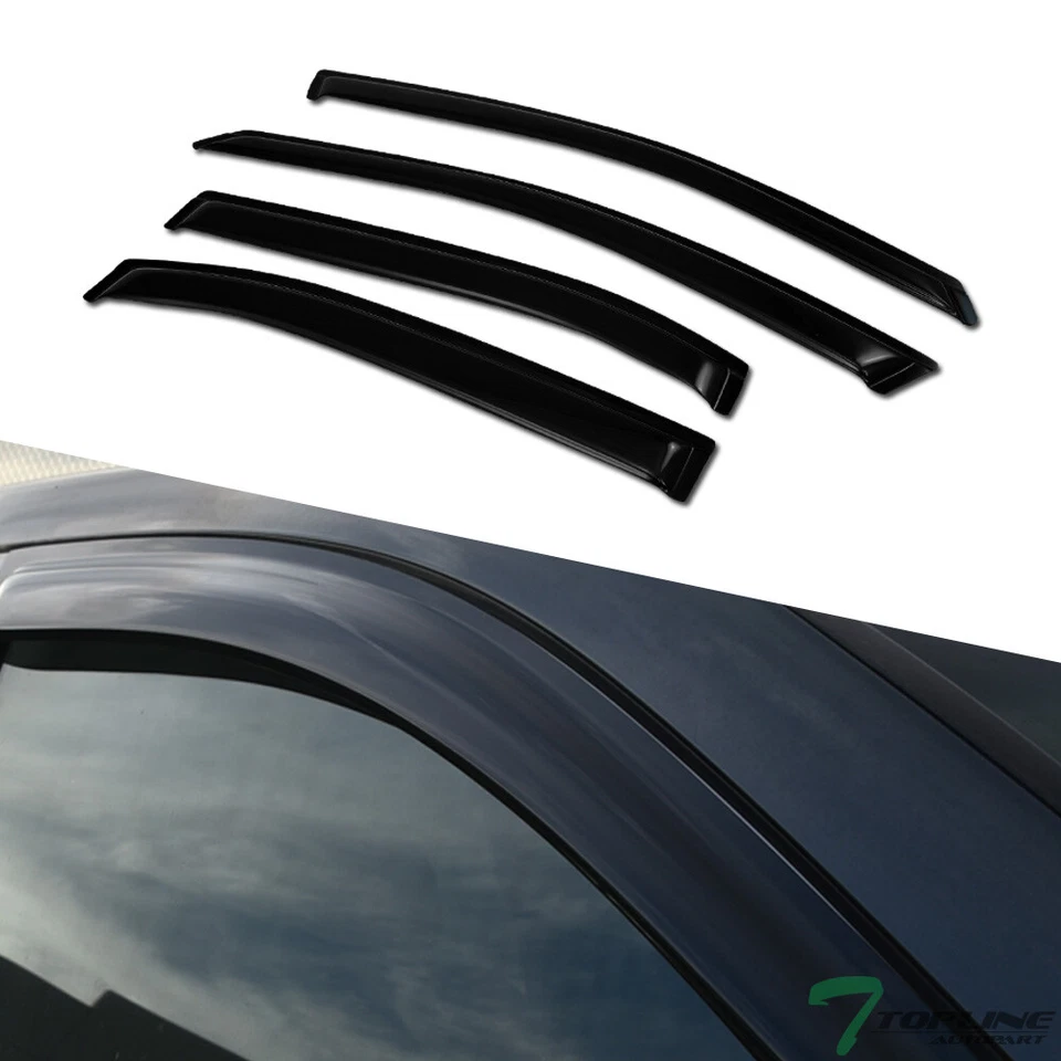 Topline For 2006-2012 Ford Fusion/Lincoln MKZ Sun Rain Guard Vent Window Visors - Image 3 of 4