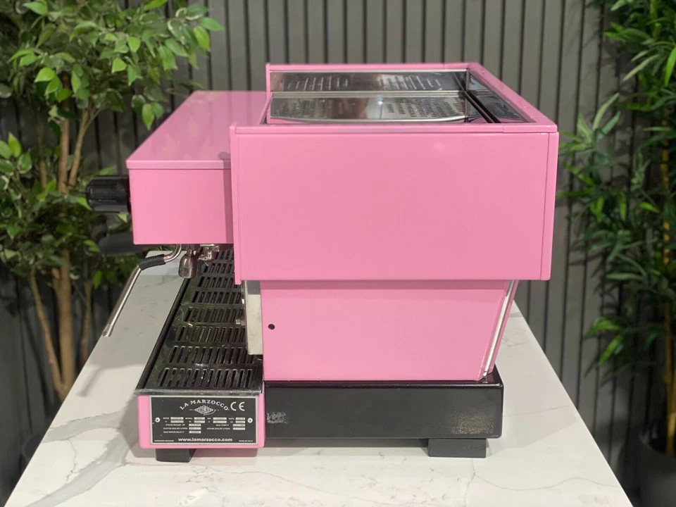 LA MARZOCCO LINEA CLASSIC 2 GRUPO MÁQUINA DE CAFÉ ESPRESSO ROSA GINEBRA... - Imagen 4 de 4