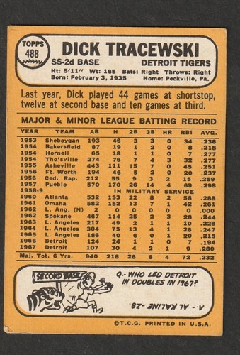 1968 Topps Baseball Cards Scegli una carta a scelta 295-660 EX X-MT 1/25 Set Break - Foto 331 di 490