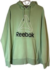 Reebok Hoodie Mens XXL Light Kelly Green Lemon Active Fleece w/Kangaroo Pockets