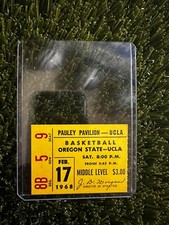 UCLA BASKETBALL FEB 17 1968 TICKET STUB