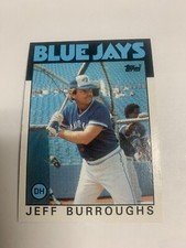 1986 Topps Toronto Blue Jays Jeff Burroughs