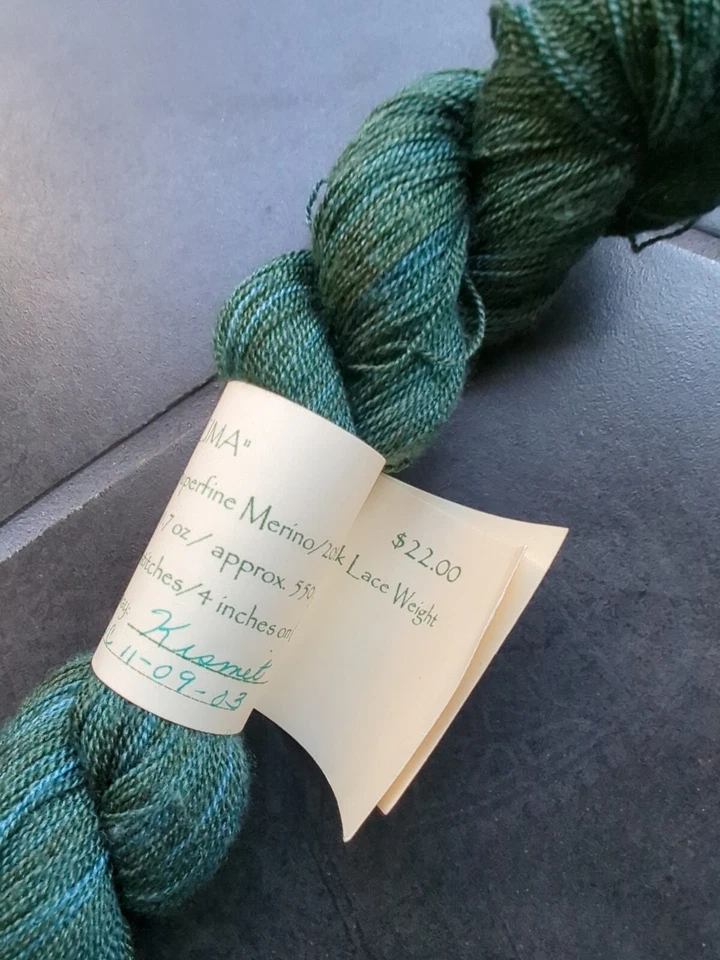 Spirit Trail Fiberworks Encaje Decima 550 Yds 80/20 Merino Bombyx Seda Pintada a Mano Foto 3 de 4