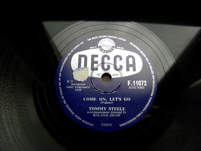 0106/ TOMMY STEELE-Come on let´s go,let´s go-JUKEBOX-HITS R´n`R -78rpm Schellack
