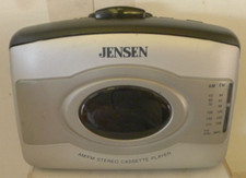 Jensen SCR-60 Stereo FM/AM/Cassette Player with Belt Clip - ONLY RADIO WORKS