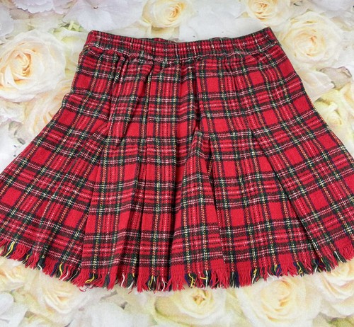 TARTAN Plaid Skirt Girls Size 5 Kids Headquarters Christmas School Uniform - Picture 6 of 7