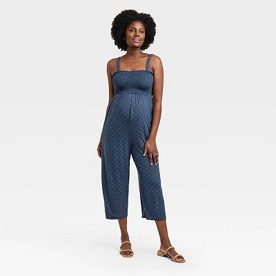 Maternity Jumpsuit - Isabel Maternity by Ingrid & Isabel Blue