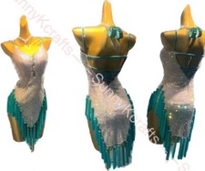 Tassel Latin Dance Dress Clothing Salsa Costume Ballroom Competition SMOOTH