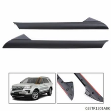 Fit For 11-19 Ford Explorer Windshield Outer Trim Pillar Molding Right&Left Side