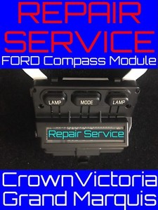 REPAIR SERVICE Ford Crown Victoria Compass Display OVERHEAD CONSOLE