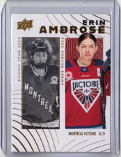 ERIN AMBROSE 24/25 Tim Hortons Retrospective Rookies PWHL #77 Montreal Victoire