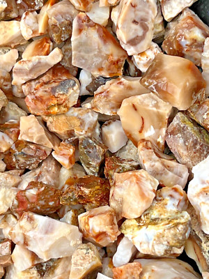 Wow fire opal and fire agate raw bulk beautiful lapidary  $9.00 Per Pound