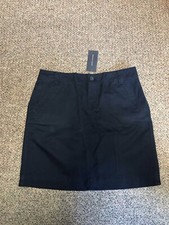 Brand New Tommy Hilfiger Women s Navy Blue Chino Skirt Size 2