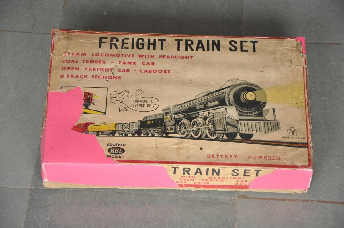 Vintage Boxed Battery Operated Freight Train 'Y' Trademark Vintage Boxed Battery Operated Freight Train 'Y' Trademark