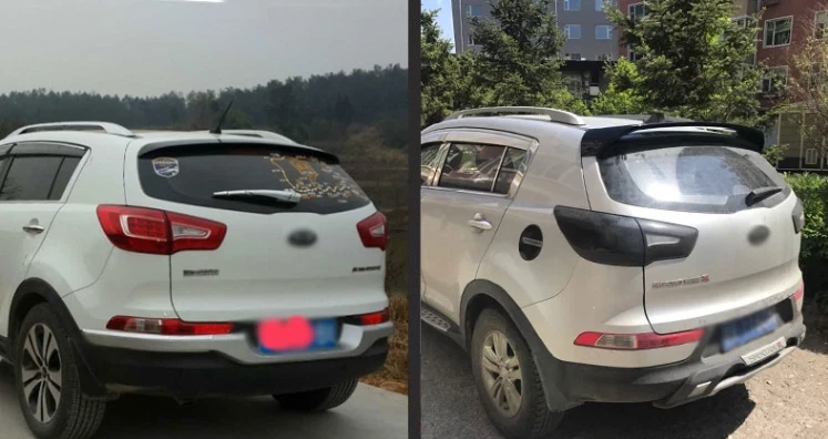 Alerón de plástico ABS para maletero trasero para Kia Sportage 2011-2015 Foto 4 de 4