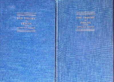 DIE THEORIE DER PREISE. VOL I-II MARGET ARTHUR PRENTICE HALL PRESS 1942
