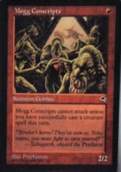 Mogg Conscripts 189/350 Common Tempest Magic: The Gathering