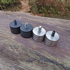 Set Di 2 Ammortizzatori Silenziatori In Gomma Per Arco Composto - Stabilizzatore A Teschio