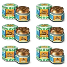 Tiger Balm White Ointment 8 ml Each (Pack of 6) For Headaches & Nasal Congestion