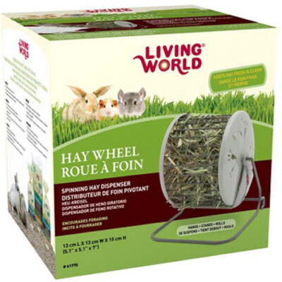 Living World Heukreisel grau für Kaninchen Meerschweinchen Chinchillas 16x16 cm