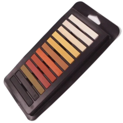 MAJOR BRUSH 12er-Pack verschiedene Hauttonfarben weiche Pastellstäbe Porträtkunst Zeichnung