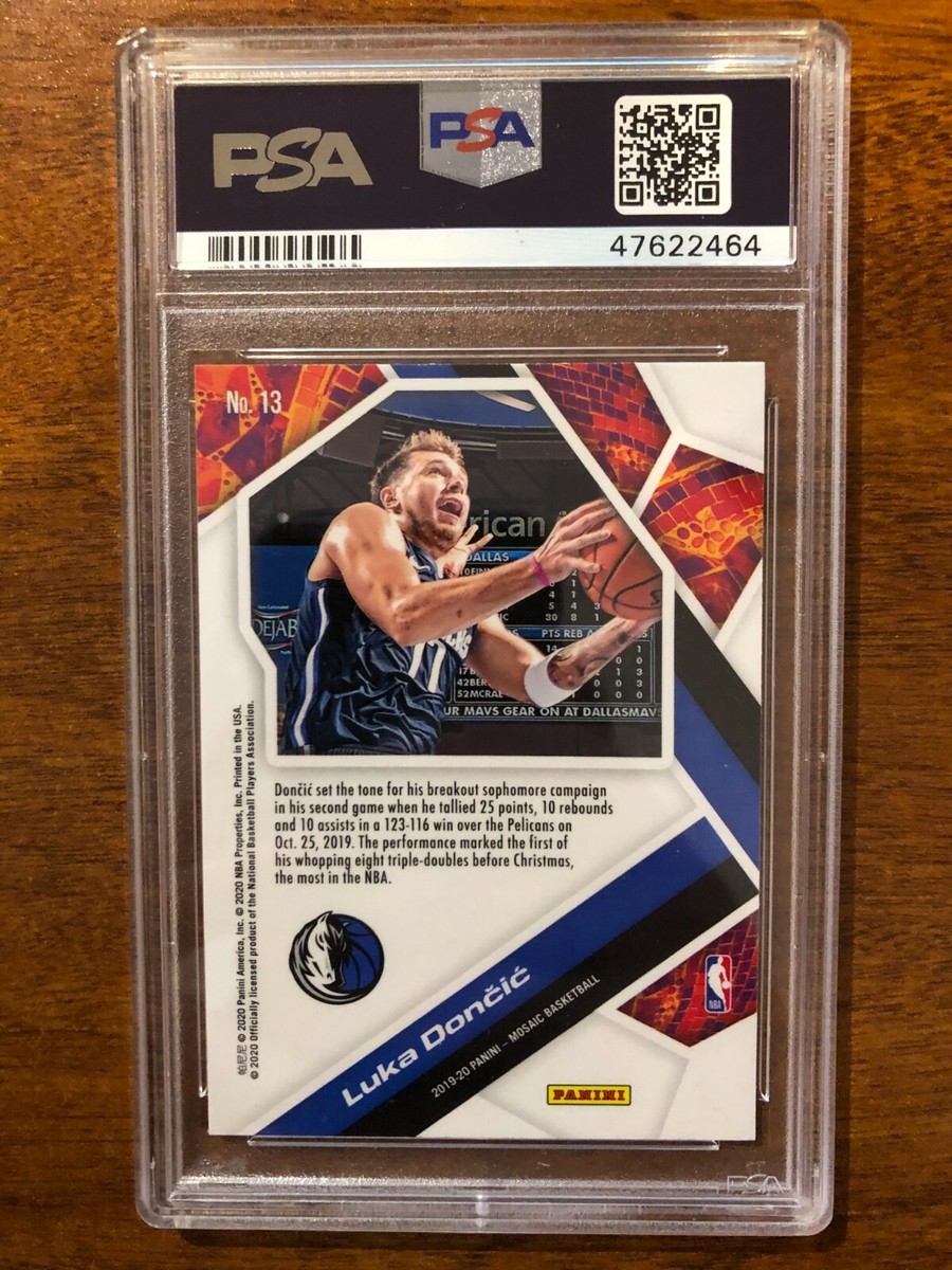 2019 Luka Doncic Panini Mosaic Will To Win #13 PSA 10 Gem Mint! | eBay