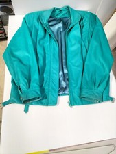 Vintage Teal Lambskin Jacket Coat Luxurious Soft Quality Knight New Zealand -AF