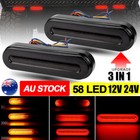 <!--F#f_0-->2pcs LED Tail Lights Truck Stop Indicator Flowing Turn Lamp Caravan Ute Trailer<!--F/-->