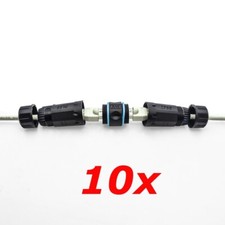 10 PACK CAT6 CAT5e Inline Shielded Female RJ45 Outdoor Waterproof Cable Coupler