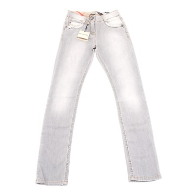 9255G jeans bimba grigio BURBERRY pantaloni cotone trousers kids UK - Main Image