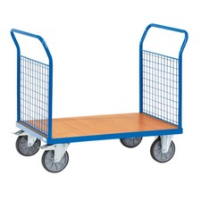 FETRA Doppel Stirnwandwagen / Transportwagen / Plattformwagen / Drahtgitterwände