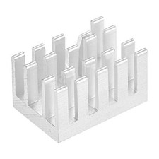 Electronic Radiator Aluminium Heatsink 19x13x11mm for CPU Silver Tone Pack of 10