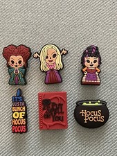 6pc Hocus Pocus Collection Croc Charms Shoe Accessories-NEW