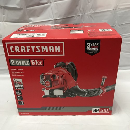 NEW Craftsman BP510 Backpack Blower Gas Powered 2 Cycle 51cc 84931848948 eBay