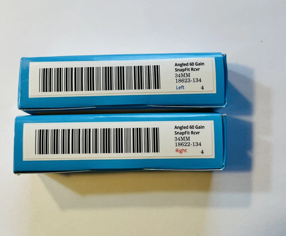 Receptor de audífonos Starkey Snap Fit de 6 pines izquierda y derecha - 60 ganancias - talla 4 Foto 2 de 2