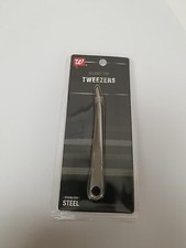 Walgreens Mens Stainless Steel Slant Tip Tweezers. Brand New In Package
