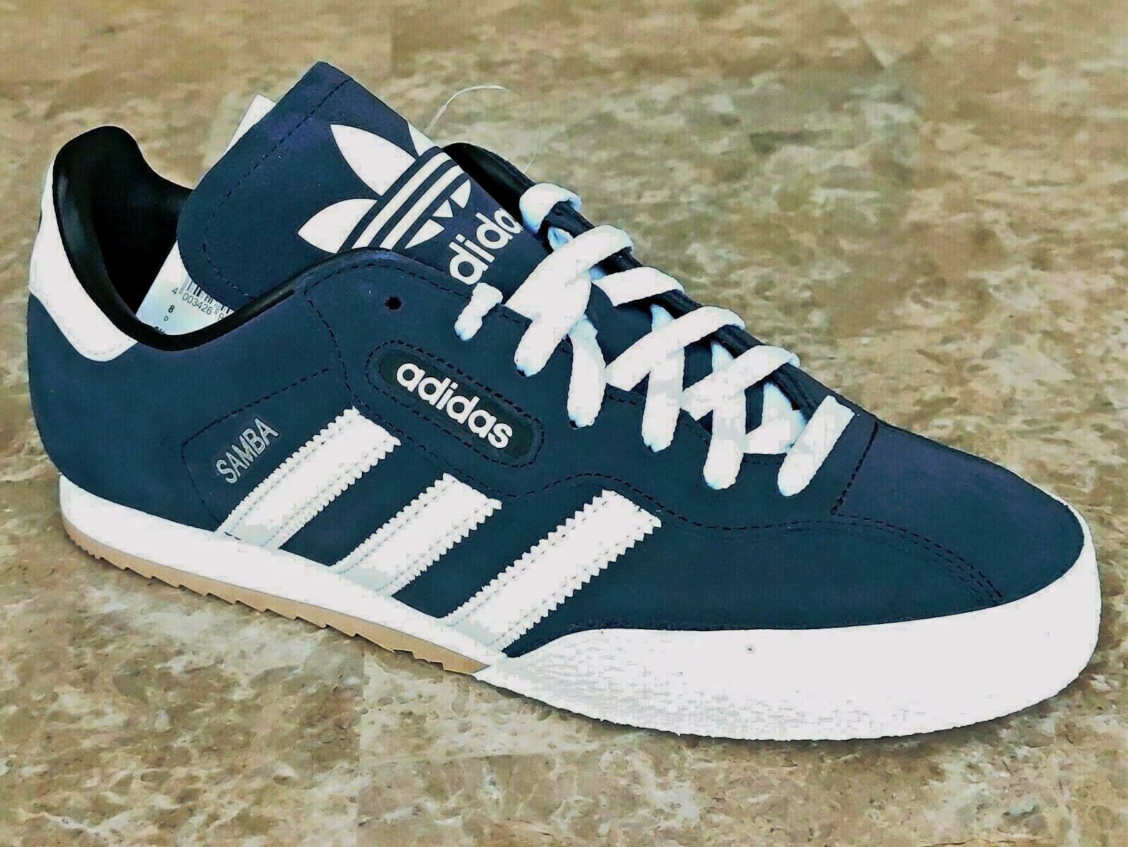 Patrocinar desbloquear Con otras bandas Adidas Samba Super Hombre Zapatos Entrenadores Reino Unido Talla 7 - 11  019332 Azul Marino | eBay