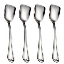 Ice Cream Spoons Shovel Spoons 18/10 Stainless Steel Spoons set of 4 Dessert