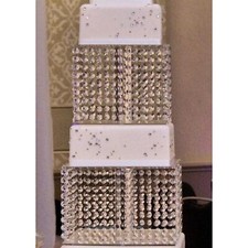 14inch Square Cake Stand with Led light