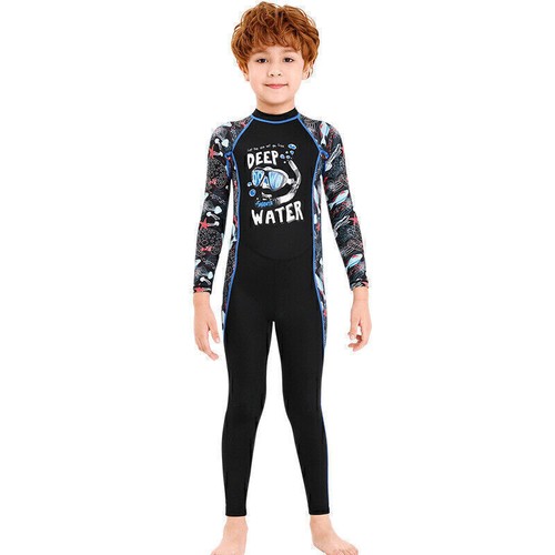 Kids Child Wetsuit Neoprene Warm Diving Snorkeling Surfing Beach Swimming Suit - Imagen 6 de 11